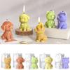 Silicone Crafting Mold Candle Moulds Resin Art Moulds Dog Shape Craft Molds Candle Making Molds for Hand-Making
