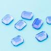 Nail Material Red Octagonal Emerald Cut Nail Flat Stone M, 7 Blue, 30 Pieces