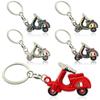 HAILIWEI Vespa Accessories for Vespa Scooter Fun Italian Vespa Keychain for Vespa Scooter Key, Red