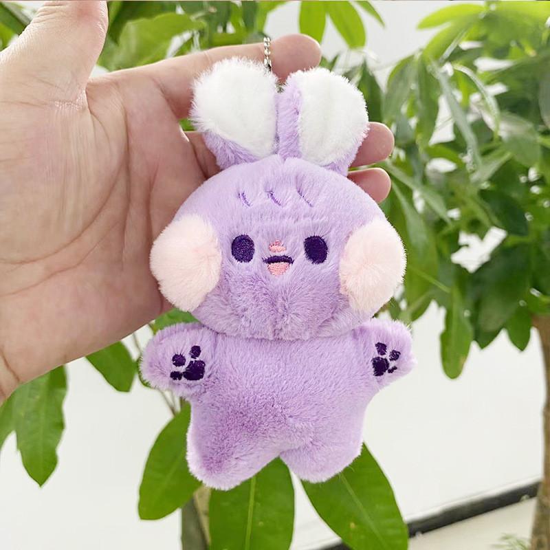 Lovable Mini Plush Cat Hanging Doll Keychain Perfect Companion For Bags And Accessories Key