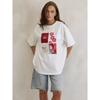 Fashion Style Fashion Loose Print Round Neck T-shirt Casual Loose Short Sleeved T-shirt