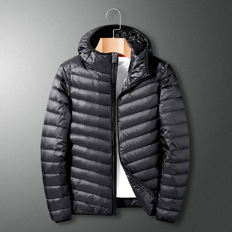 Men's Down Lightweight Portable Plus-size Hooded Down Winter Coat