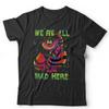 Alice In Wonderland Tshirt Neon We’re All Mad Here Unisex and Kids Cheshire Cat
