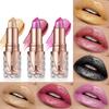 Shimmering Lipstick Long-Lasting Waterproof Lipstick Smooth Texture Full Coverage Glitter Lipstick Available In Black Golden Red Pink Lip Makeup