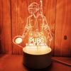 Creative Led Night Light Usb Plug Night Light Monochrome Bedside 3d Night Light