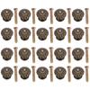 20Pcs Furniture Handles Mini Vintage Mushroom Shape Knobs for Drawers Jewelry Boxes