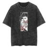 Graphic Japan Anime Oversized Cotton Tees Men Women Workout Fitness T-Shirt Short Sleeve Tops Vintage Harajuku Streetwear