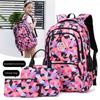 School Bags for Girls Big Capacity Waterproof Nylon Children Book Bags Kids Lightweight Backpacks Lunch Box Bags