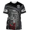 2023 Summer Fashion Mens T Shirt Personalized Name Mechanic 3D All Over Printed Tops Unisex Tshirts Street Casual Sports T-shirt