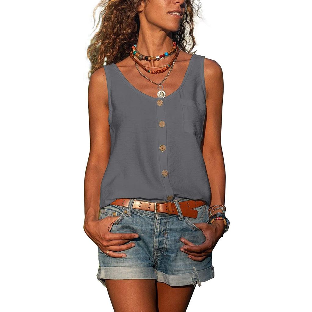 Ladies Fashion Sleeveless Casual Casual T-Shirt Tank Top For Womens Summer Camisole Tops