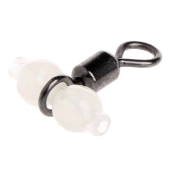 20Pcs Luminous Fishing Tackle Connectors 3-Way Rolling Swivels Accessories