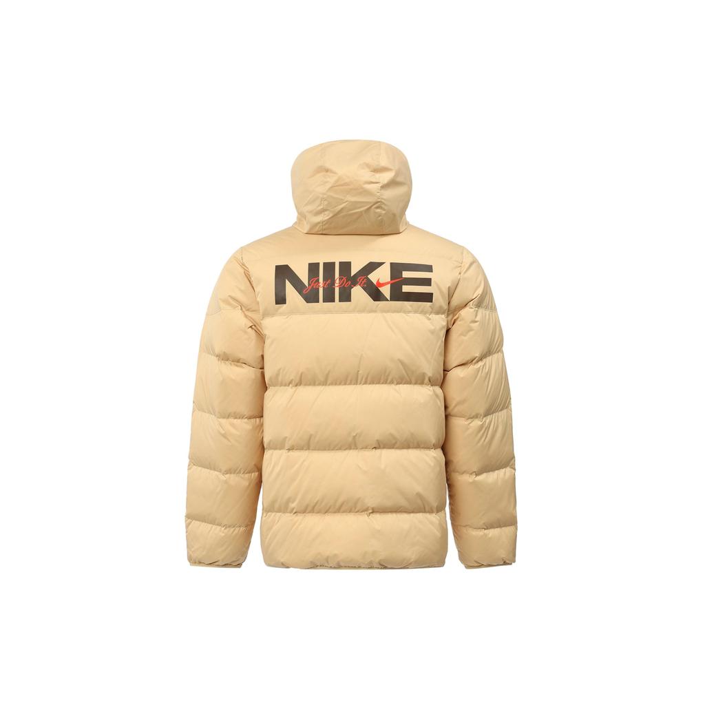Nike Storm-Fit Windrunner Waterproof Fashion Hooded Zipper Long Sleeve Down Jacket Men Jackets Sesame-Brown HQ4183-233