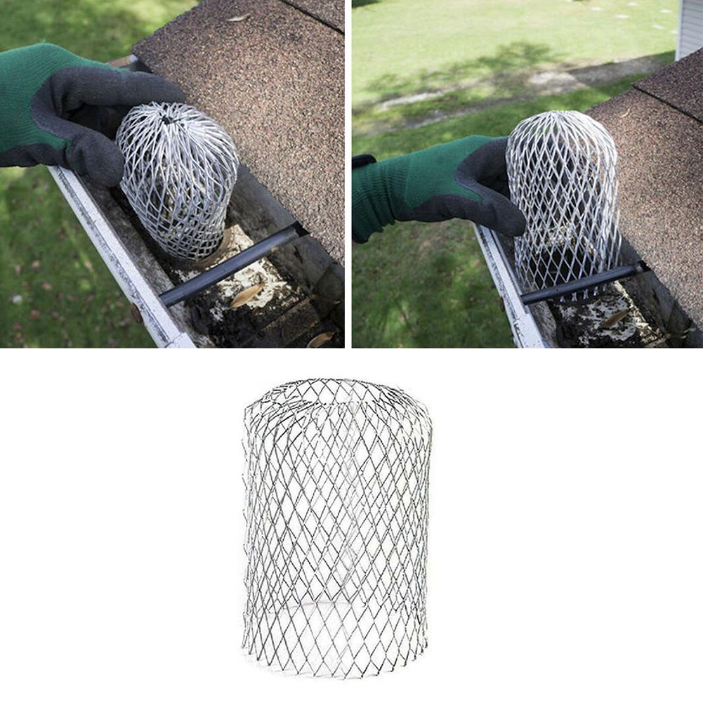 1pc Metal Mesh Gutter Pipe Strainer Mesh Cover Mesh Guards Gutter For Leaf Debris Trap Drain Pipe Cover Downpipe Protection