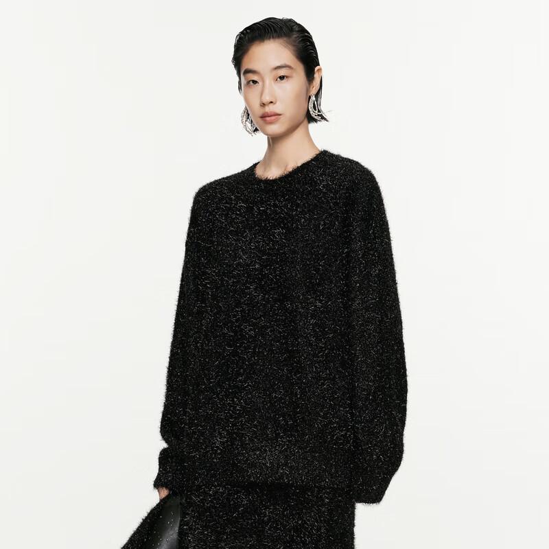 JNBY 2024 Autumn Loose Round Neck Knit Sweater