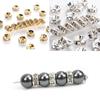 40/80Pcs 6/8mm Rhinestone Crystal Spacer Beads for Jewelry Findings DIY Bracelet Necklace Making