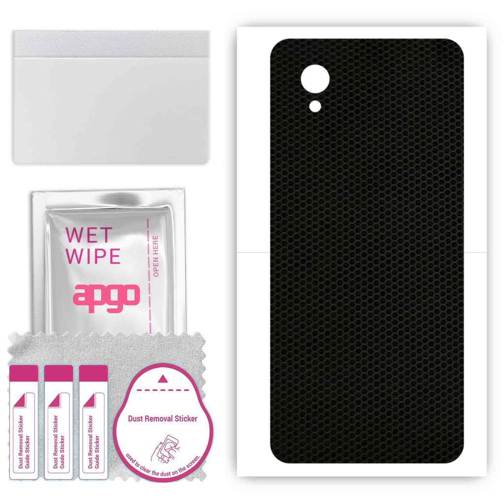 apgo Protective Skin Sticker for the Back Compatible with Alcatel 1 Ultra, Wrap Film, Foil, Vinyl - Pattern Matrix