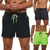 Men's Slim Swim Shorts with Zipper Pockets Quick Dry Swimsuit Sports Swim Trunks