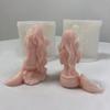 3D Mermaids Shape Candle Mold Unique Mermaids Aromatherapys Gypsum Ornament Plasters Fragrances Stone Epoxy Molds DIY