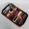 8pcs/Set Leather Polish Boot Shine Cleaning Brush Tool with Case