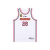 Li Ning CBA Series Letter Number Round Neck Comfortable Breathable Versatile Basketball Jersey Men Jersey Standard-White AAYU685-1