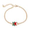 Christmas Tree Santa Elk Bell Earrings Bracelet Ring Necklace Women Jewelry Set