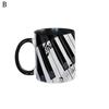 Musical Coffee Mug Ceramic Novelty Music Note Cup Large 350ml Capacity Guitar Piano Violin Design Hot Drinking