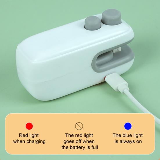 Mini Bag Sealer And Cutter USB Rechargeable Heat Seal Tool for Snacks Vegetables