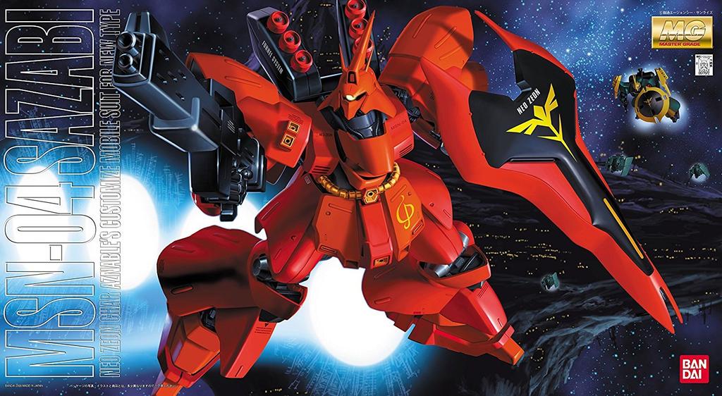 MG Neo Zeon Army Newtype Mobile Suit Sazabi Suit Gundam 1/100 MSN-04 (Mobile Char's Counterattack)