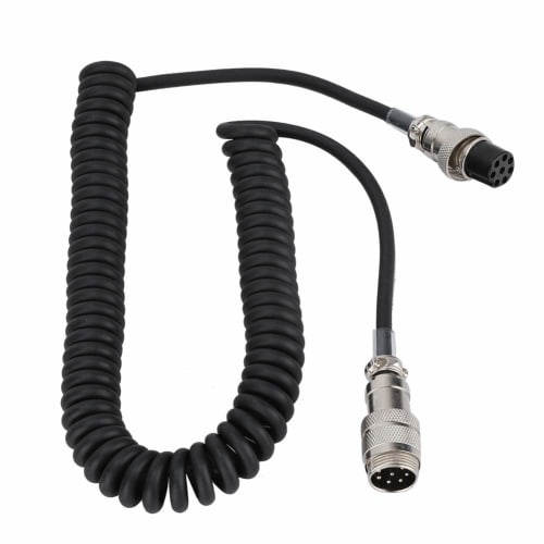 8-pin Coiled Microphone Cable, 8-Core, Convenient 8-Pin Coiled Extension Microphone Cord, Male To Female Cable