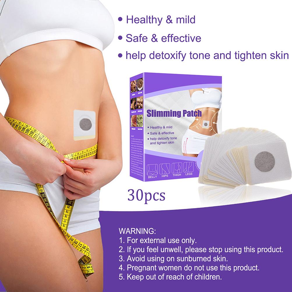 30Pcs Slimming Patches Weight Loss Patches Firming Fat Burning Sticker for Beer Belly Buckets Waist