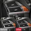For BMW X5 X6 E70 E71 Center  Side Air Condition Air Outlet Cover Protective Trim Carbon Fiber  2008 2009 2010 2011 2012 2013