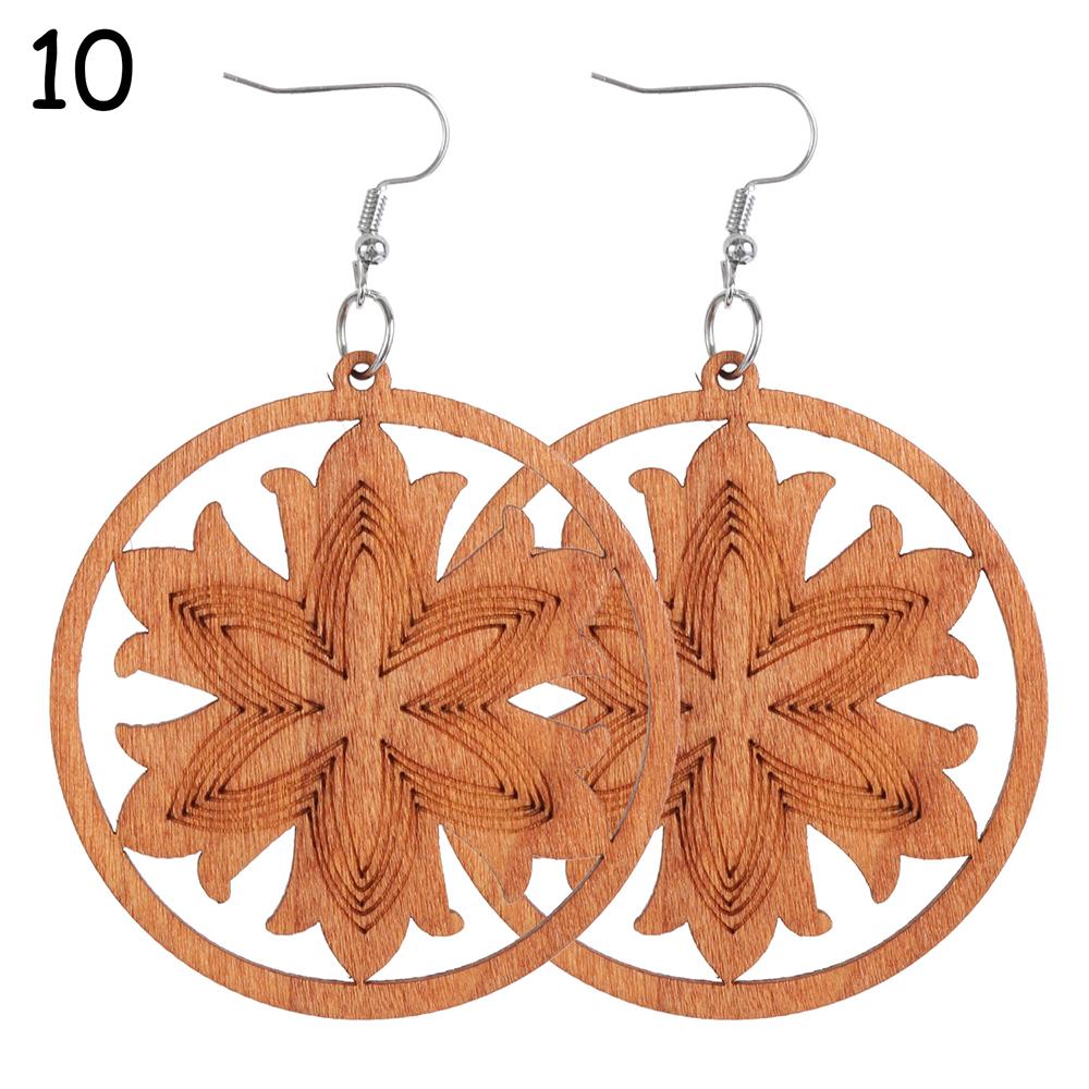 Jewelry Bohemian Wooden Earring Making African Pendant Dangle Earrings
