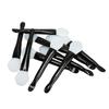 10pcs Facial Mask Brush Dual Sided with Spoon Soft Silicone Black Handle Mask Applicator Brush for
