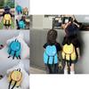 Color Solid Childrens Backpack Canvas Large Capacity Curved Straps Shoulder
