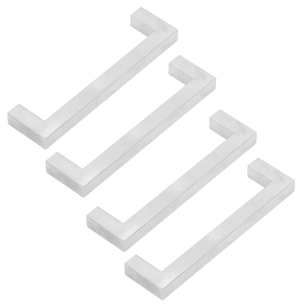 4Set Cabinet Handles 201 Stainless Steel Cupboard Pulls for Furniture Doors Desk Drawers12x12x96