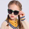 3-12 Years Kids Polarized Sunglasses Boys' Cool Girls Soft TPEE Frame Cat Eye Design Fashion Sun UV400 Protection Oval Glasses