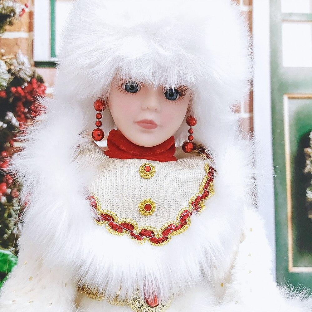 Рождественские электрические куклы Снегурочки для пожилых людей, детские игрушки для пения и танцев, подарок для детей, куклы Санта-Клауса, фигурки, безделушки
