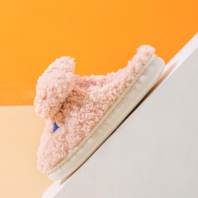 Slippers Women Wear Autumn and Winter New Indoor Home Cute Cartoon Sweet Plush Slippers
