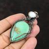 Chrysoprase Copper Pendant Copper Wire Wrapped Jewelry Gemstone Copper Jewelry Rainbow Moonstone Jewelry Gift For Mother Chrysoprase Jewelry