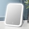 LED Makeup Mirror Touch Screen 3 Light Portable Standing Folding Vanity Mirror 5X Magnifying Compact Cosmetics Mirror