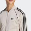 Adidas Originals Trefoil Three-Stripe Colorblock Logo Long Sleeve Jacket Men Outerwear Beige IL2495
