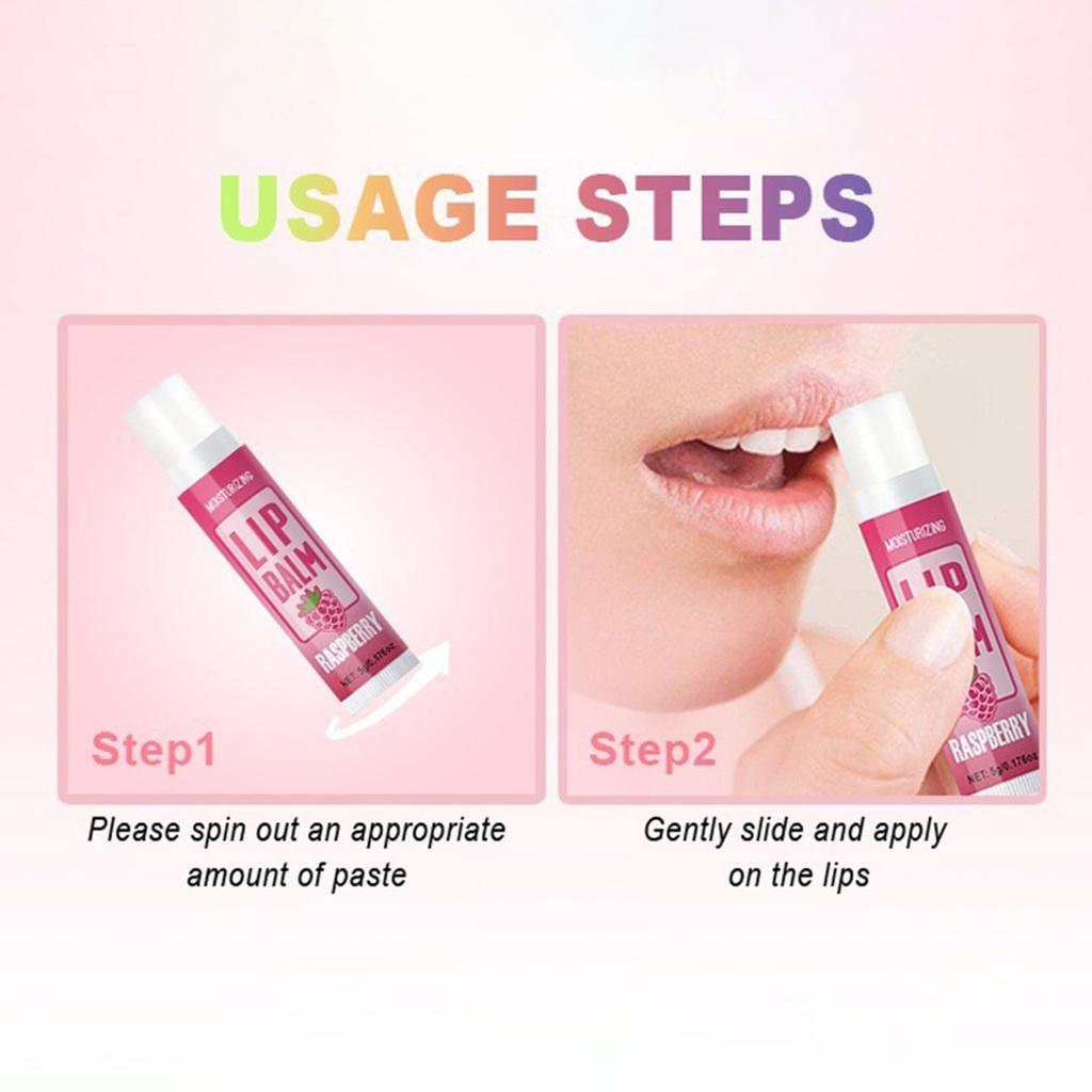 12Pcs/Box Deep Moisturizing Lip Balm 5g Long-Lasting Hydrates Nourishes Repair Lips Balm 12 Flavors Protects Heals Nourishing Lip Care