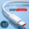 6A Super Fast Charging Cable for Oppo, Huawei, Honor Mobile Phones - 120W Flash Charging