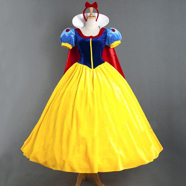 Halloween Snow White and Cinderella Fairy Tale Cosplay Costume for Adults