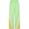 X Stella McCartney Elastic Color Block Woven Casual Pants Women Bottoms Green JI5134