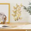 12Pcs 3D Hollow Butterfly Wall Decal Mirror Wall Stickers For Kids Room Home Wall Decoration Fridge Sticker Wedding Party