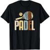 Padel Paddle Tennis Racquet Ball Vintage Colors T-Shirt Casual Sports Clothes Streetwear  Men Clothing  Camisetas