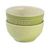Staub Bowl Ceramic 12cm Set Macaron Ceramic Small Bowl Microwave Safe Japanese Ceramic Bowl "Ceramic 2-Piece Green" [Official Product] Z1023-687