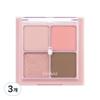 Rom&Better Than Eyes Eye Palette, W02 Dried Peach Blossom, 3pcs