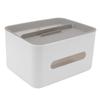 Tissue Box Cover Rectangular Plastic Remote Control Stationery Storage Napkin Box Holder for Office